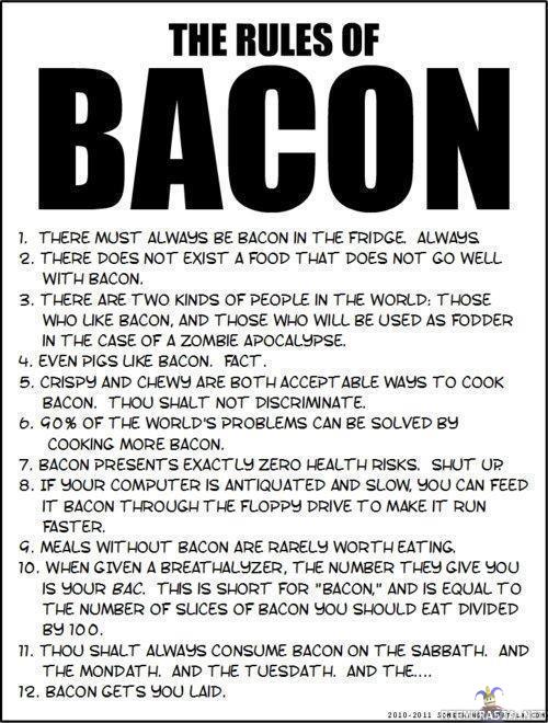 The rules of bacon