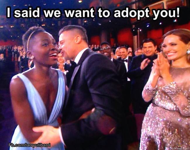 Halu adoptoida - Brad Pitt ja Angelina Jolie haluaisivat kovasti adoptoida
