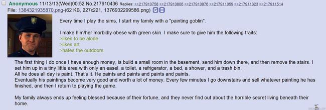 Painting goblin - Simsin pelaamista