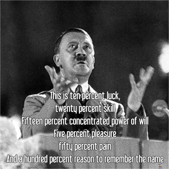 Remember the name - Biisien sanat ovat paljon diipimpiä kun siihen lisää Hitlerin