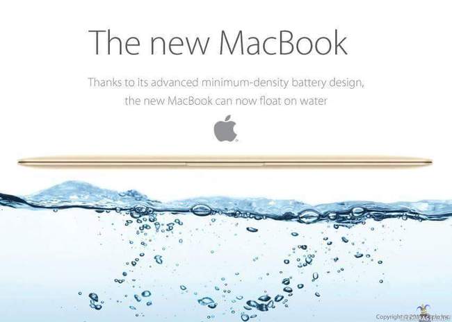 Uusi Macbook - Kelluu myös veden päällä