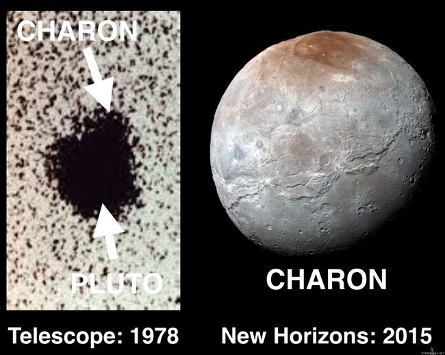 Kuvia Charonista - Kuvia joita on saatu Kääpiöplaneetta Pluton kuusta Charonista, tekniikka on huomattavasti kehittynyt!