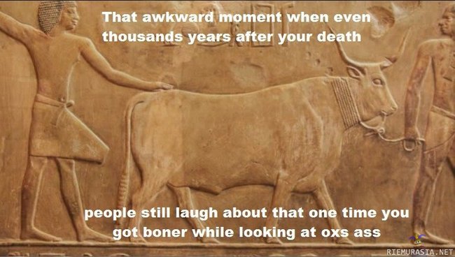 That awkward moment when..