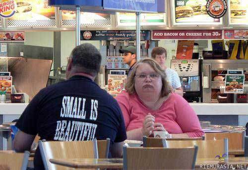 Shirt of irony - You are not small you whale!