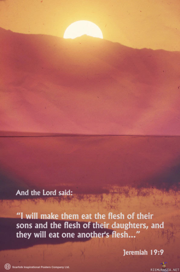 Jumalan käsky - nälkä -mikä ihana tekosyy