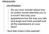 Kuinka kirjailija kuvaisi sinua yhdellä lauseella