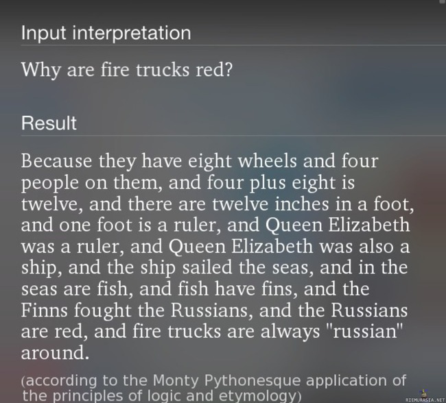 Why firetrucks are red?