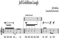 Jeff Goldblumin nauru nuotteina