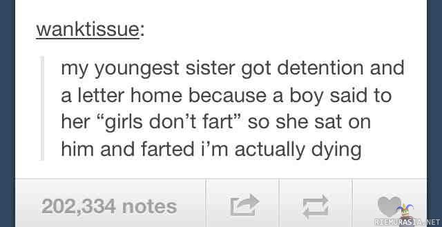 Girls dont fart