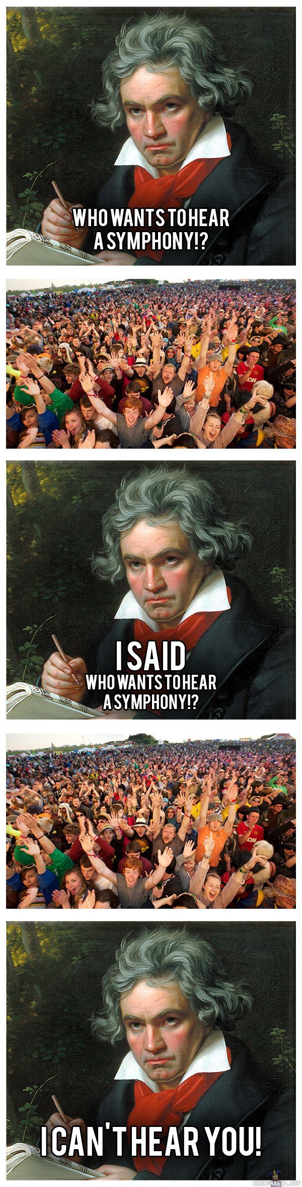 Kuka haluaa kuulla sinfonian? - Beethoven ei kuule yleisönsä huutoa