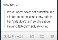 Girls dont fart