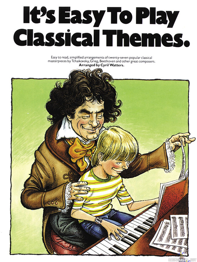 Time to play classical music - Beethoven näyttää vähän turhankin tyytyväiseltä..