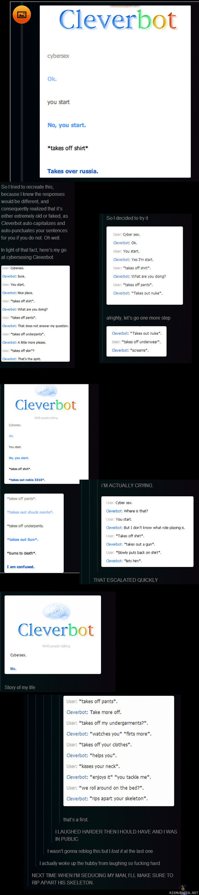 Rakkauden tekoja Cleverbotin kanssa