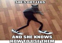 She got legs