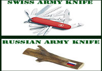 Swiss Army Knife vs. Russian Army Knife