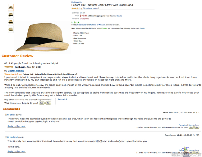Fedora Hat -arvostelu - Hatun arvostelu Amazonissa