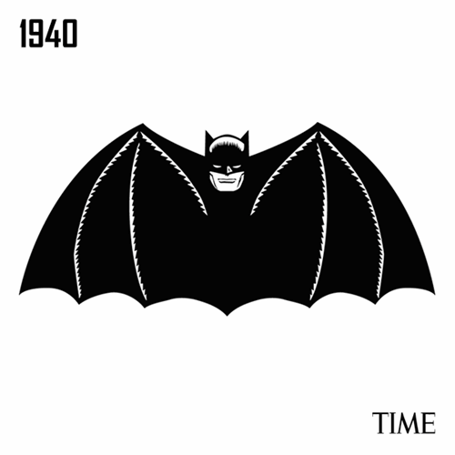 Batman logot vuodesta 1940 asti - Mikä on paras Batman logo sun mielestä?
