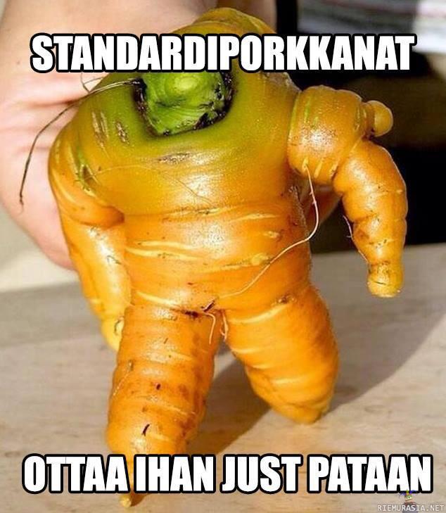 Porkkana uhittelee