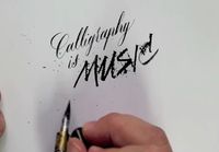 Galligraphy is music for the eyes