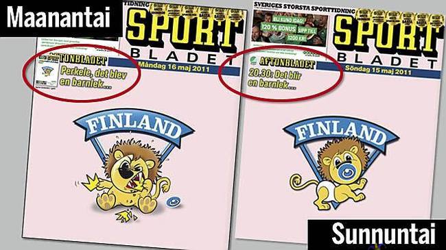Suomi-Ruotsi 6-1 - Ruotsalaiset nielivät tuttiuhonsa.