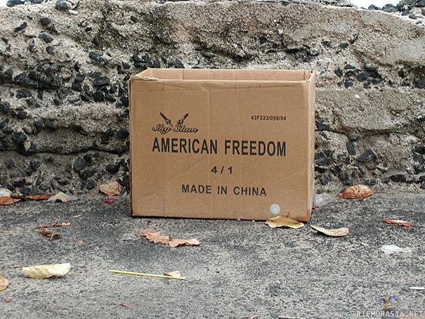 Amerikkalainen vapaus pähkinänkuoressa