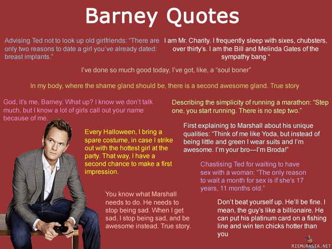 True story - Barneyn ajatelmia