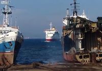 Laiva rantautuu Turkissa