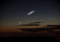 Mikäli Andromeda näkyisi paljaalla silmällä.