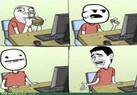 leivän syöminen tietokoneen ääressä