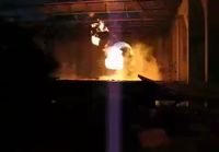 Propane tied to a rope explosion