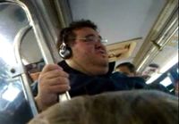Dude Belting California Gurls On A Packed Bus