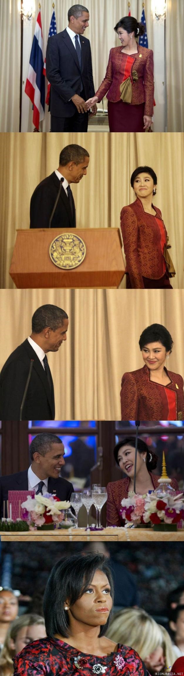 Obama ja thaimaan pääministeri