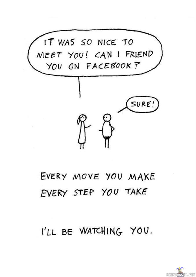 facebook - laulusta sarjakuva