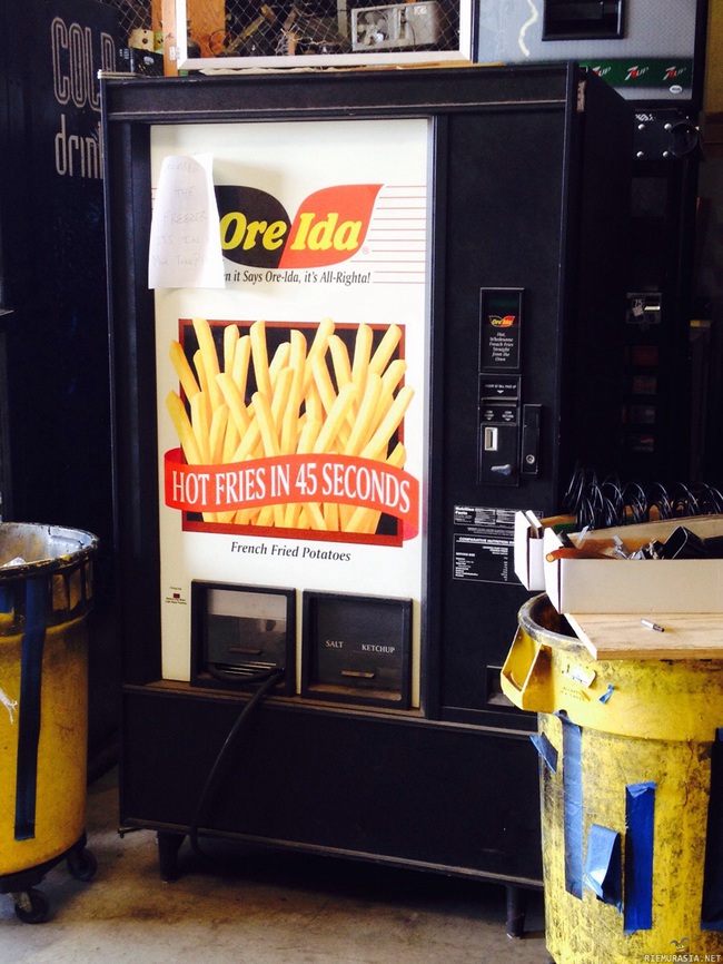 Ranskalaisautomaatti - Ruokahalua herättävässä ympäristössä vielä kaiken lisäksi
