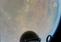 Red Bull Stratos headcam footage 