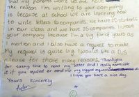 11-vuotiaan kirje