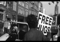 Free hugs in Amsterdam