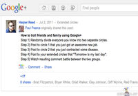 Google+ troll