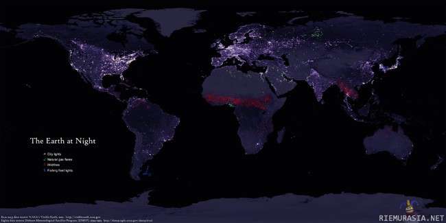 The Earth at Night