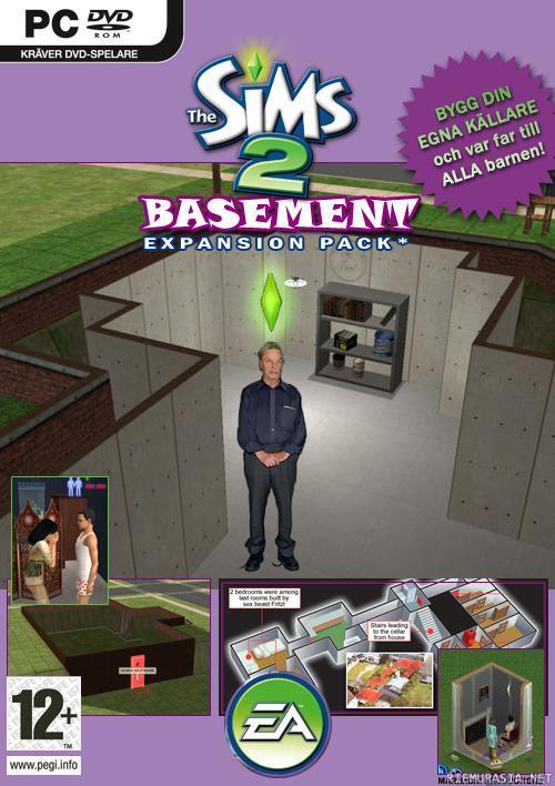 Sims 2 - Basement pack - Mukavia pelihetkiä.