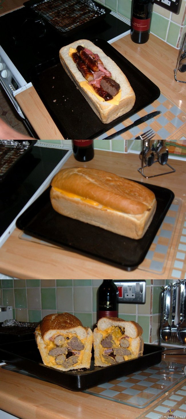 Ruokavinkki: Täytetty leipä! - ..omnomnom
