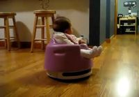 baby rides roomba