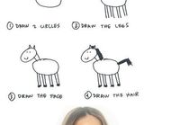 Opi piirtämään hevonen