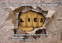 Internetin kolme suurinta valetta