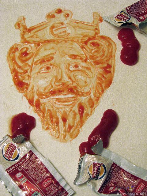 Burger King Ketchup Painting - have it your way