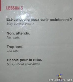 Ranskan oppitunti