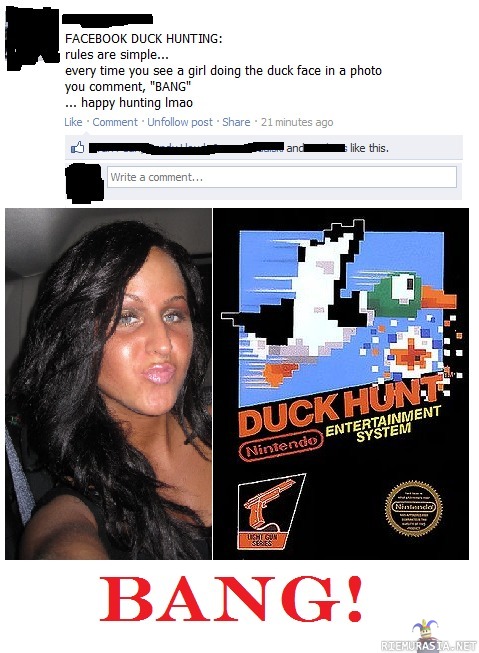 Duck hunting facebookissa
