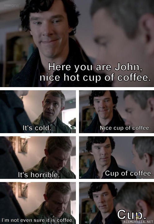 Nice hot cup of coffee