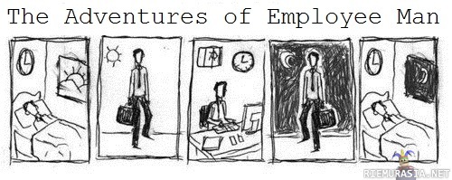 The adventures of employee man