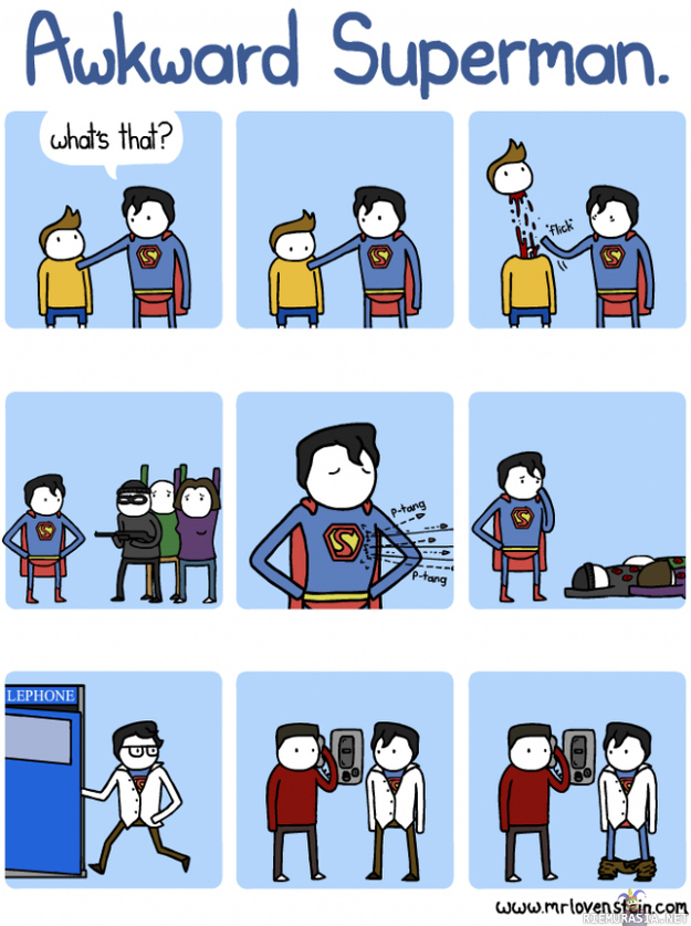 Awkward superman